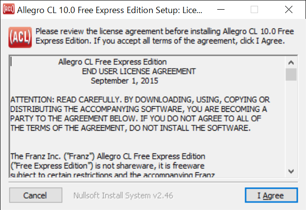 license agreement