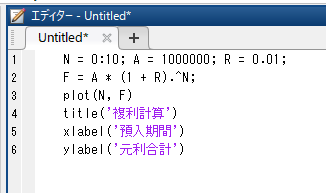 グラフタイトルおよび軸ラベルを日本語で書く