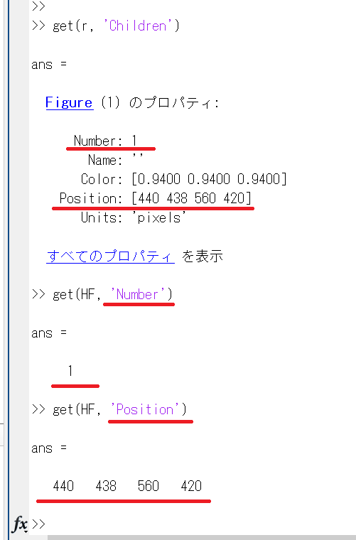 properties of a figure object