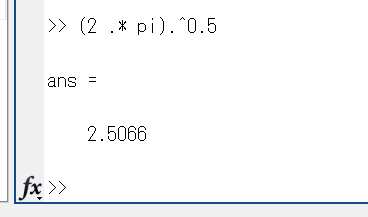 (2 .* pi).^0.5